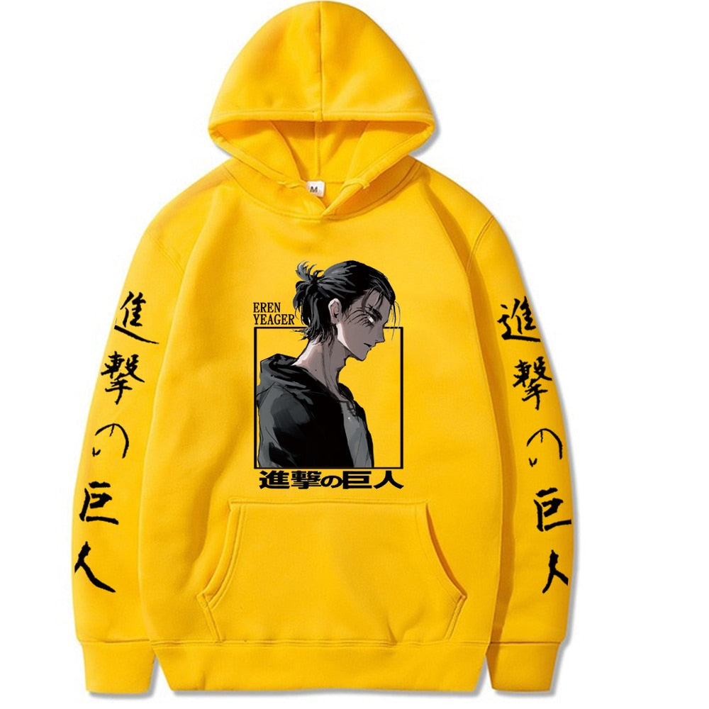 Hoodie Shingeki no Kyojin Eren Jäger yellow