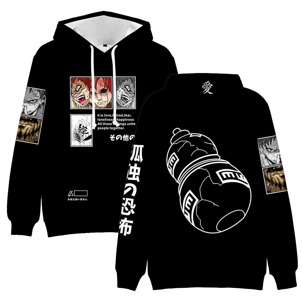 Hoodie Naruto Gaara