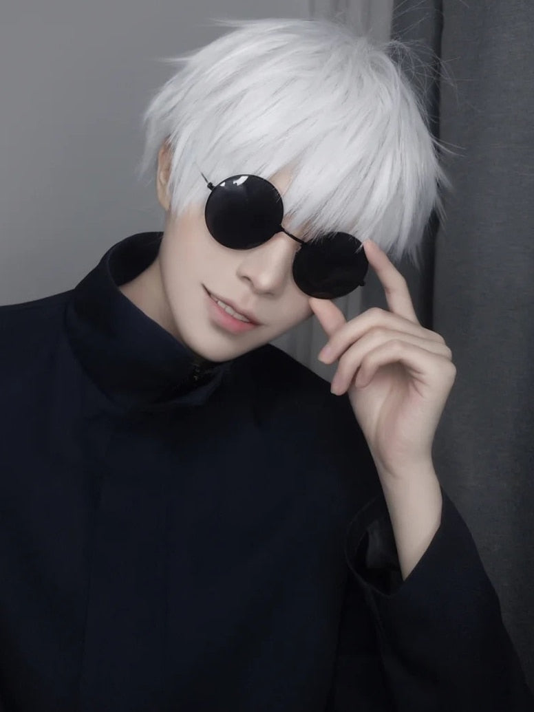 Jujutsu kaisen lunette de cosplay Satoru Gojo