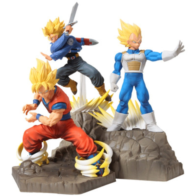 Dragon Ball Z-  Figurine Son Goku Vegeta Trunks Super Saiyan générique