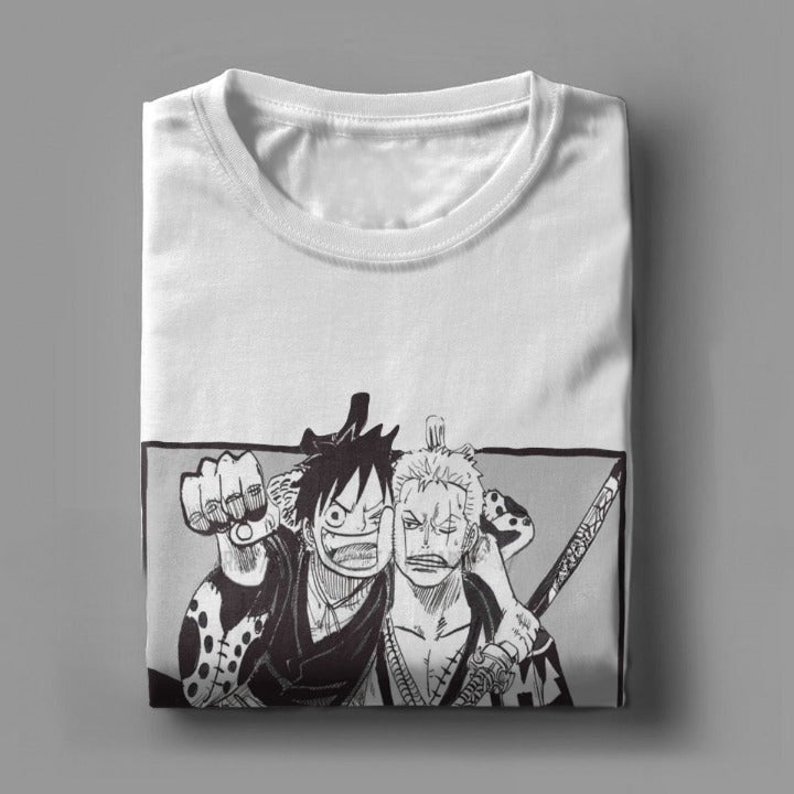 T-shirt One piece Zoro Luffy Wano Kuni