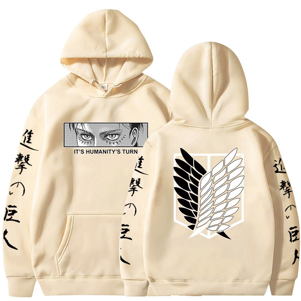 Hoodie Shingeki no Kyojin Eren Bataillon d'exploration