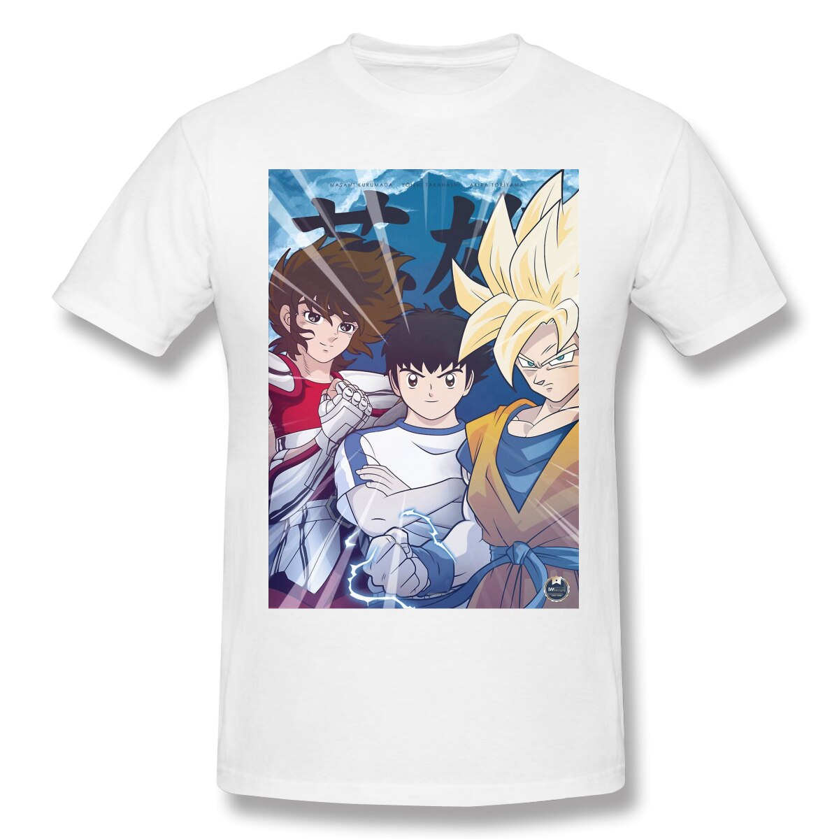 T-Shirt anime Captain Tsubasa Dragon Ball Z Saint Seiya