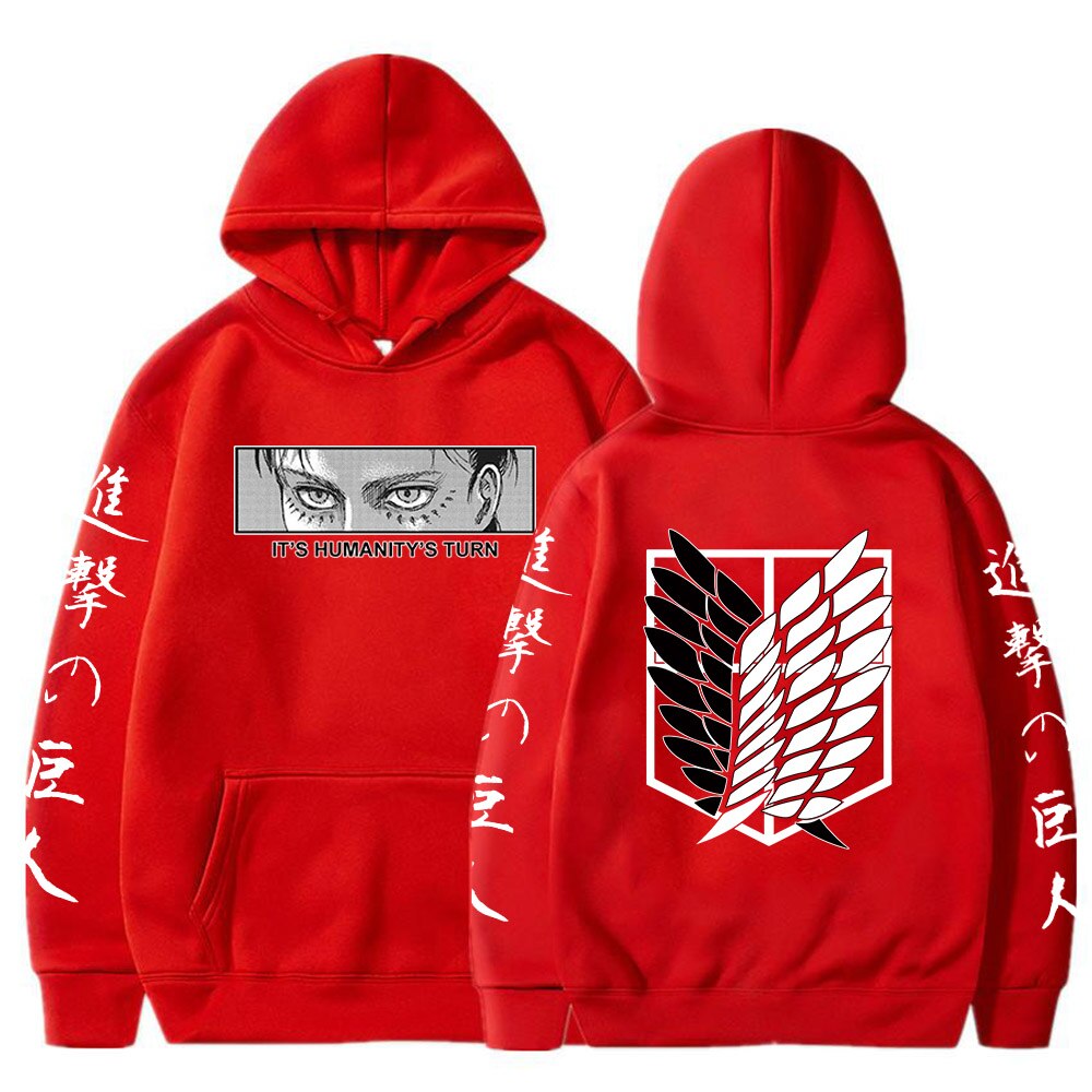 Hoodie Shingeki no Kyojin Eren Bataillon d'exploration