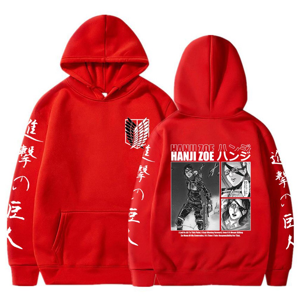 Hoodie Shingeki no Kyojin Hanji Zoe Bataillon d'exploration