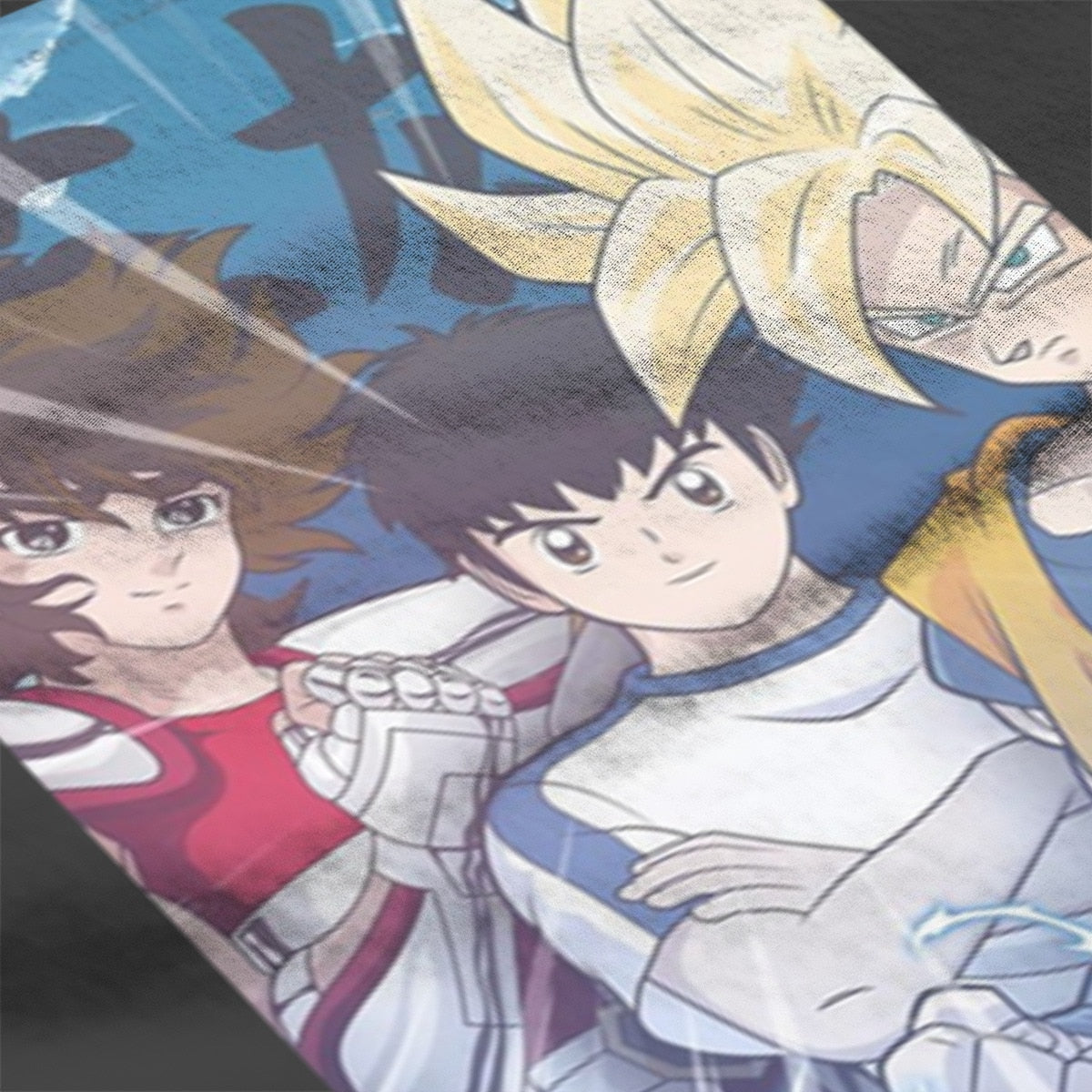 T-Shirt anime Captain Tsubasa Dragon Ball Z Saint Seiya
