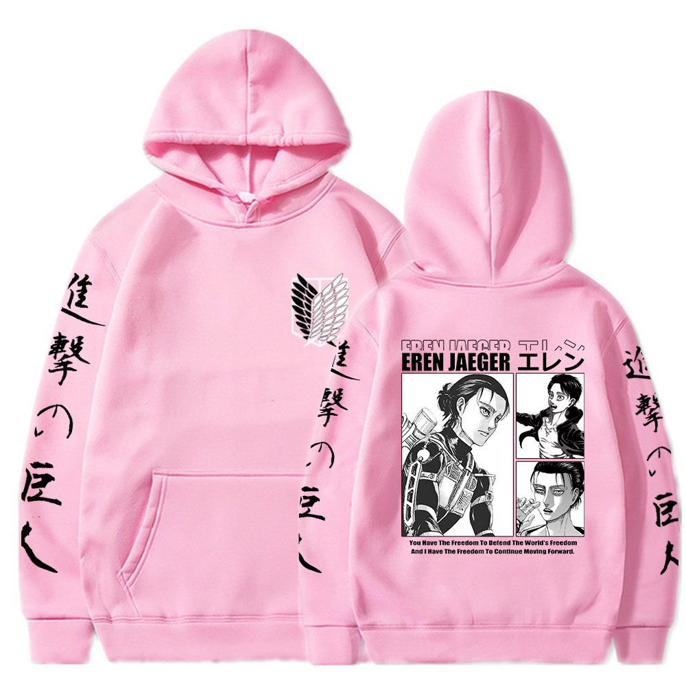 Hoodie Shingeki no Kyojin Eren Bataillon d'exploration