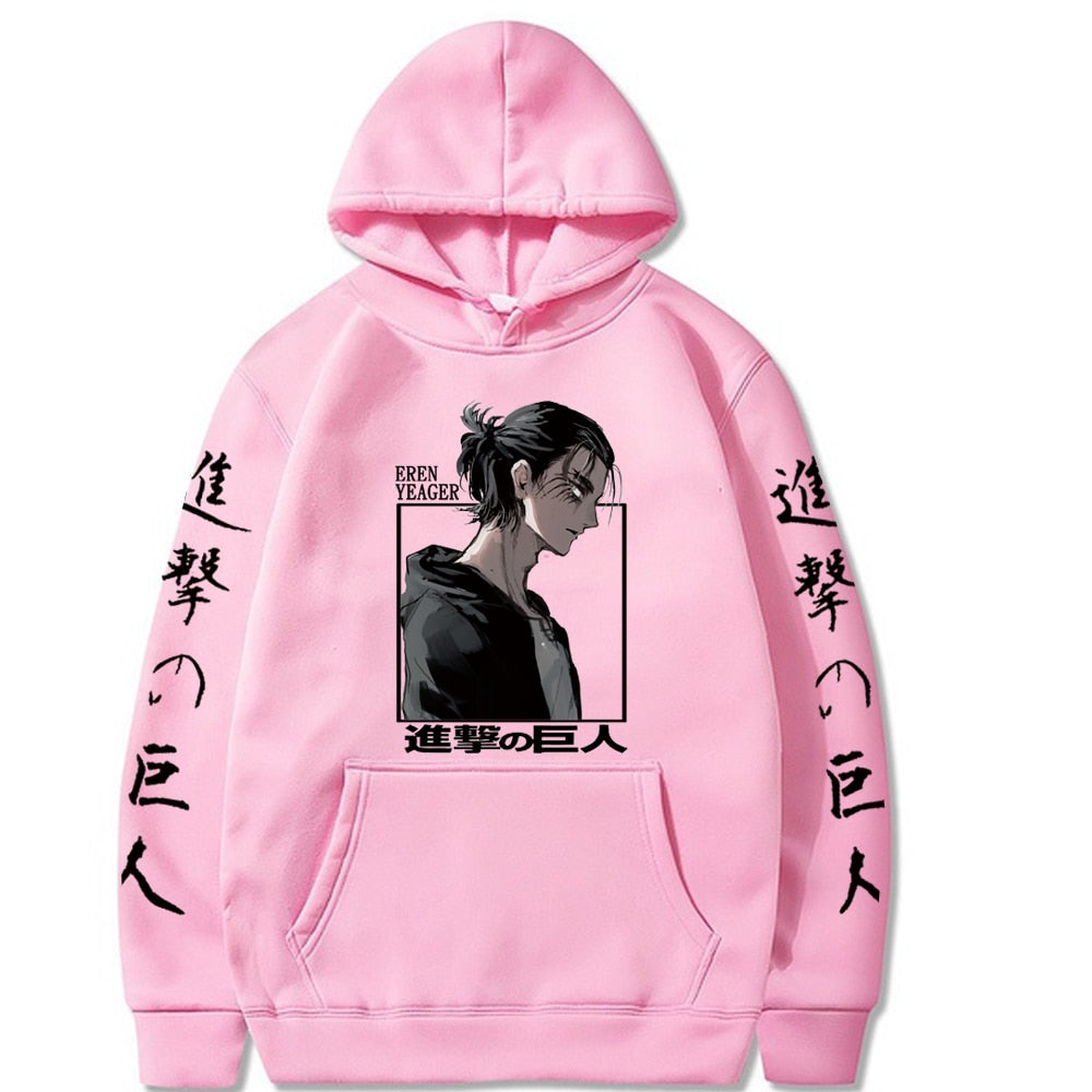 Hoodie Shingeki no Kyojin Eren Jäger pink