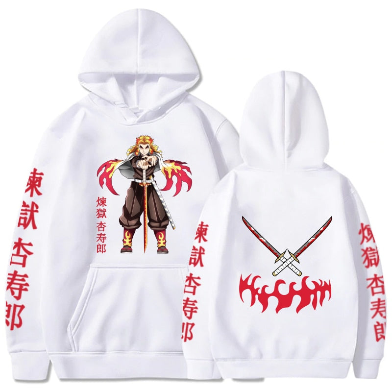 Anime Hoodie Demon Slayer Rengoku Kyoujuro
