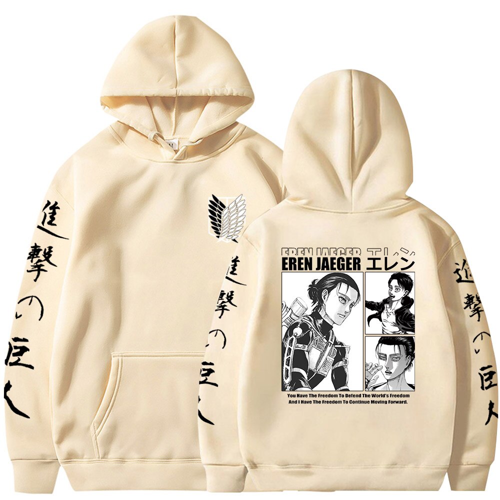 Hoodie Shingeki no Kyojin Eren Bataillon d'exploration