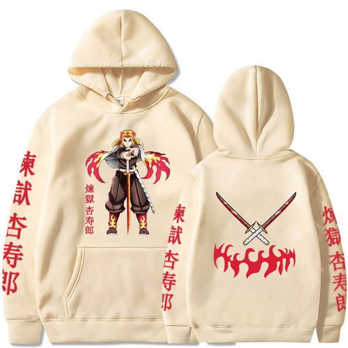 Anime Hoodie Demon Slayer Rengoku Kyoujuro