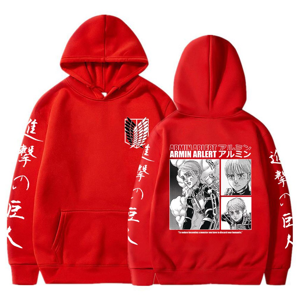 Hoodie Shingeki no Kyojin Armin Arlert Bataillon d'exploration