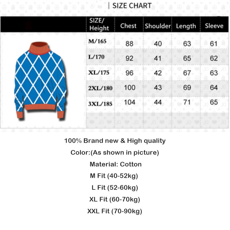 Jojo's Bizarre Adventure Cosplay Guido Mista Hoodie