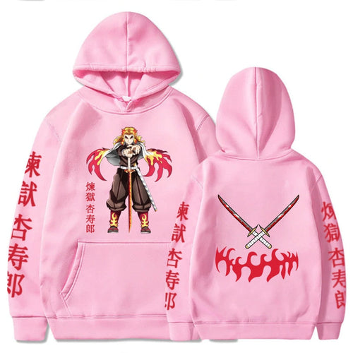 Anime Hoodie Demon Slayer Rengoku Kyoujuro