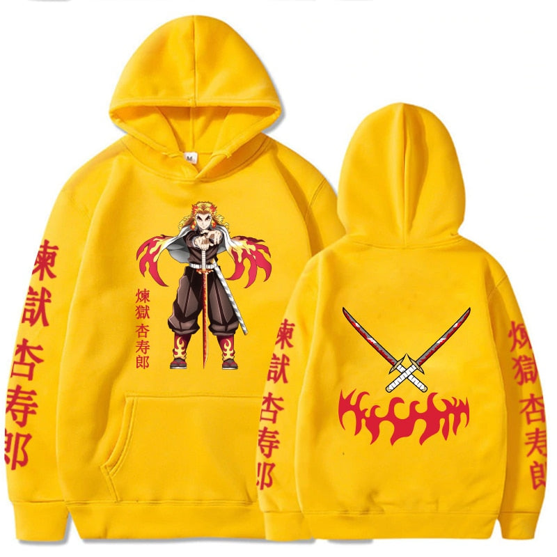 Anime Hoodie Demon Slayer Rengoku Kyoujuro