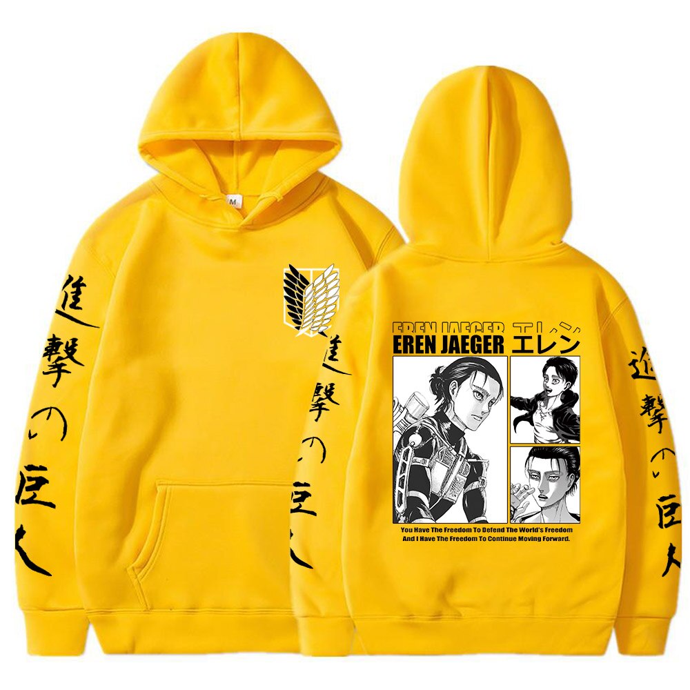 Hoodie Shingeki no Kyojin Eren Bataillon d'exploration