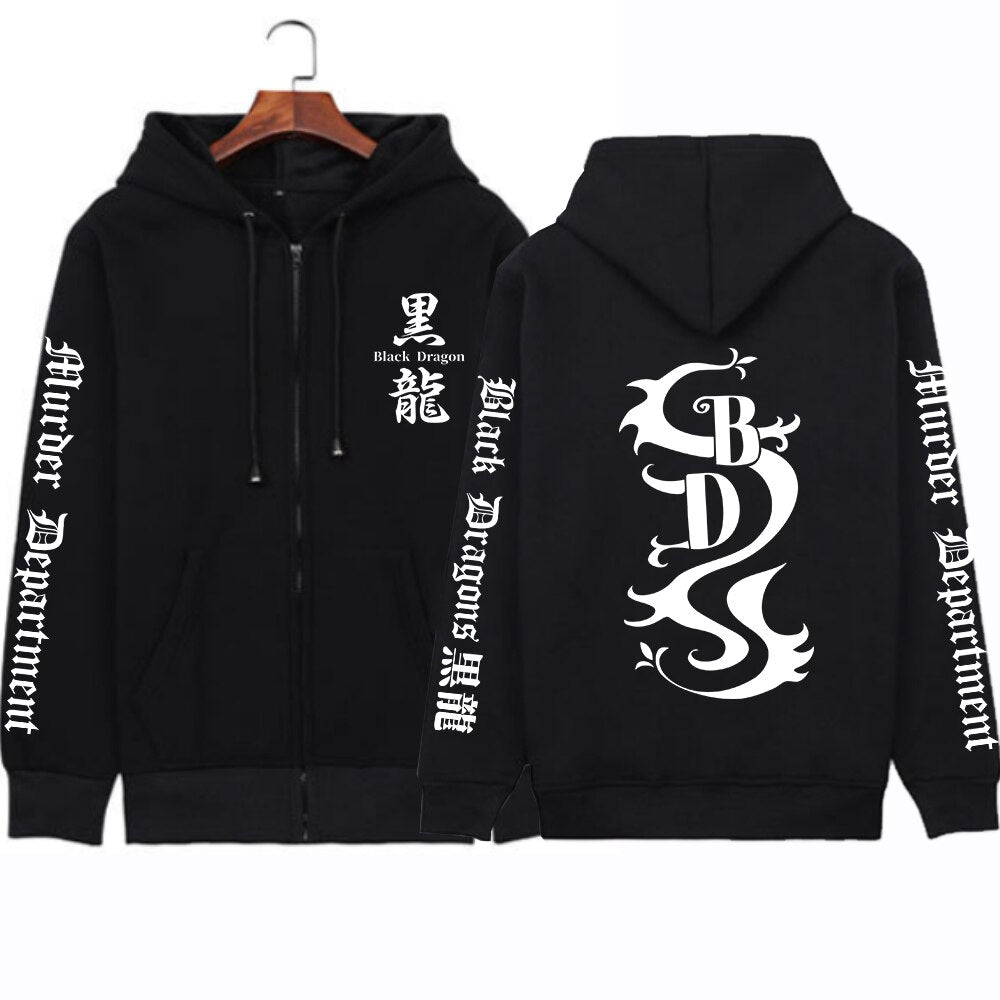 Tokyo Revengers pull à capuche Black Dragon