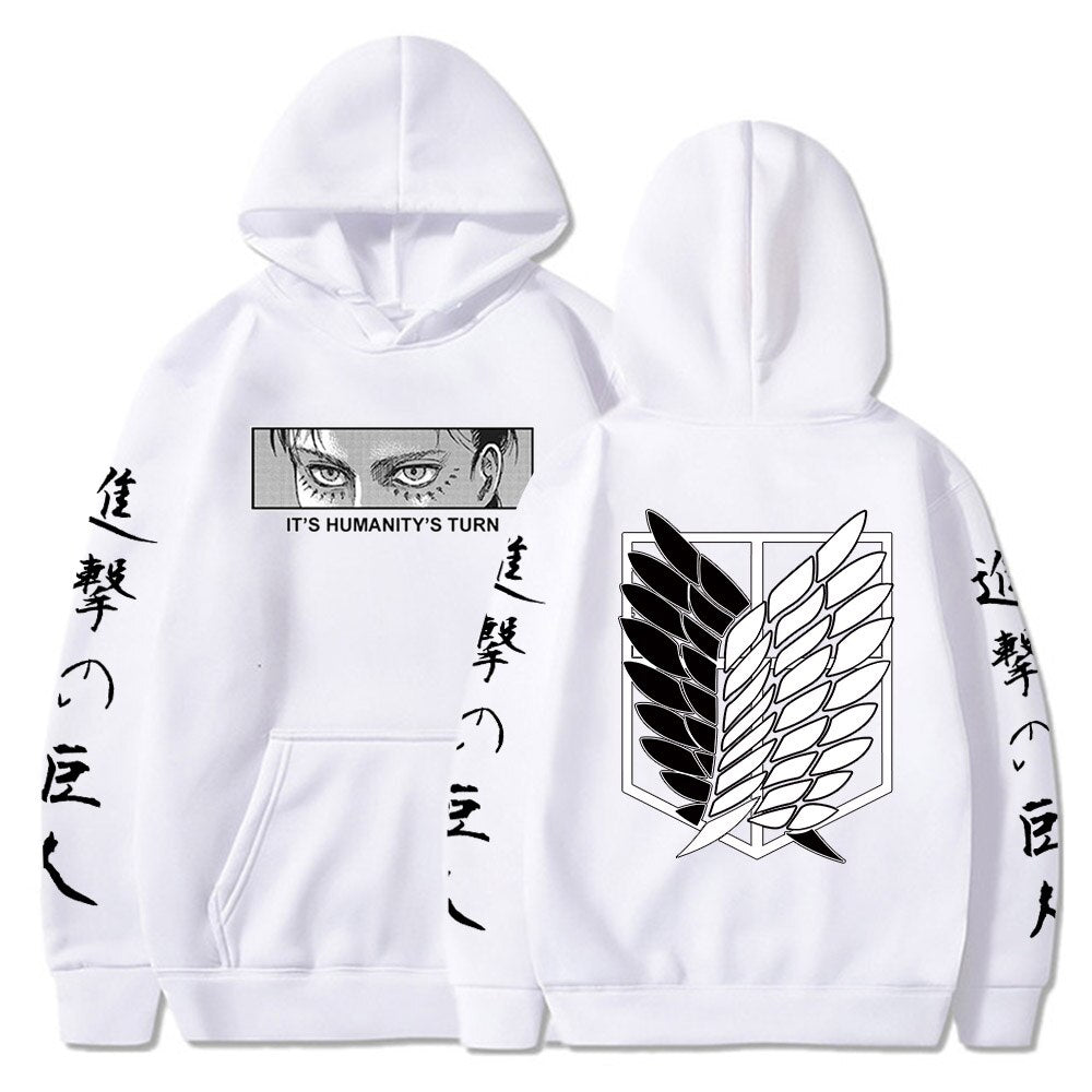 Hoodie Shingeki no Kyojin Eren Bataillon d'exploration