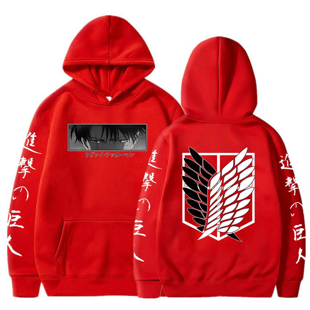 Hoodie Shingeki no Kyojin Livaï Ackerman Bataillon d'exploration