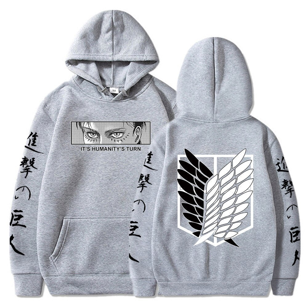 Hoodie Shingeki no Kyojin Eren Bataillon d'exploration