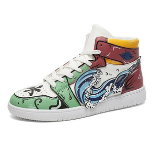 Demon Slayer Giyu High Red/Green Sneakers