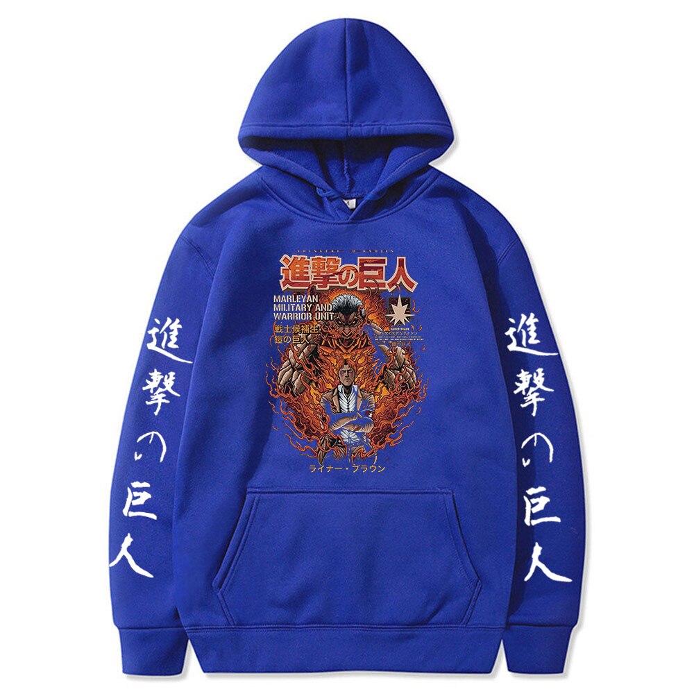Hoodie Shingeki no Kyojin Reiner Braun Titan Cuirassé