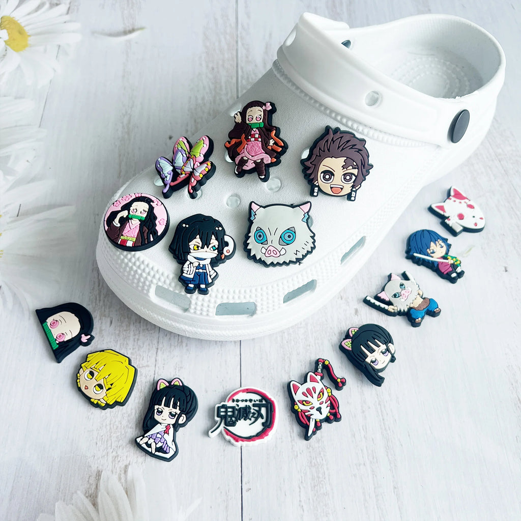 Demon Slayer Lot de 25 charms chaussures pour Crocs