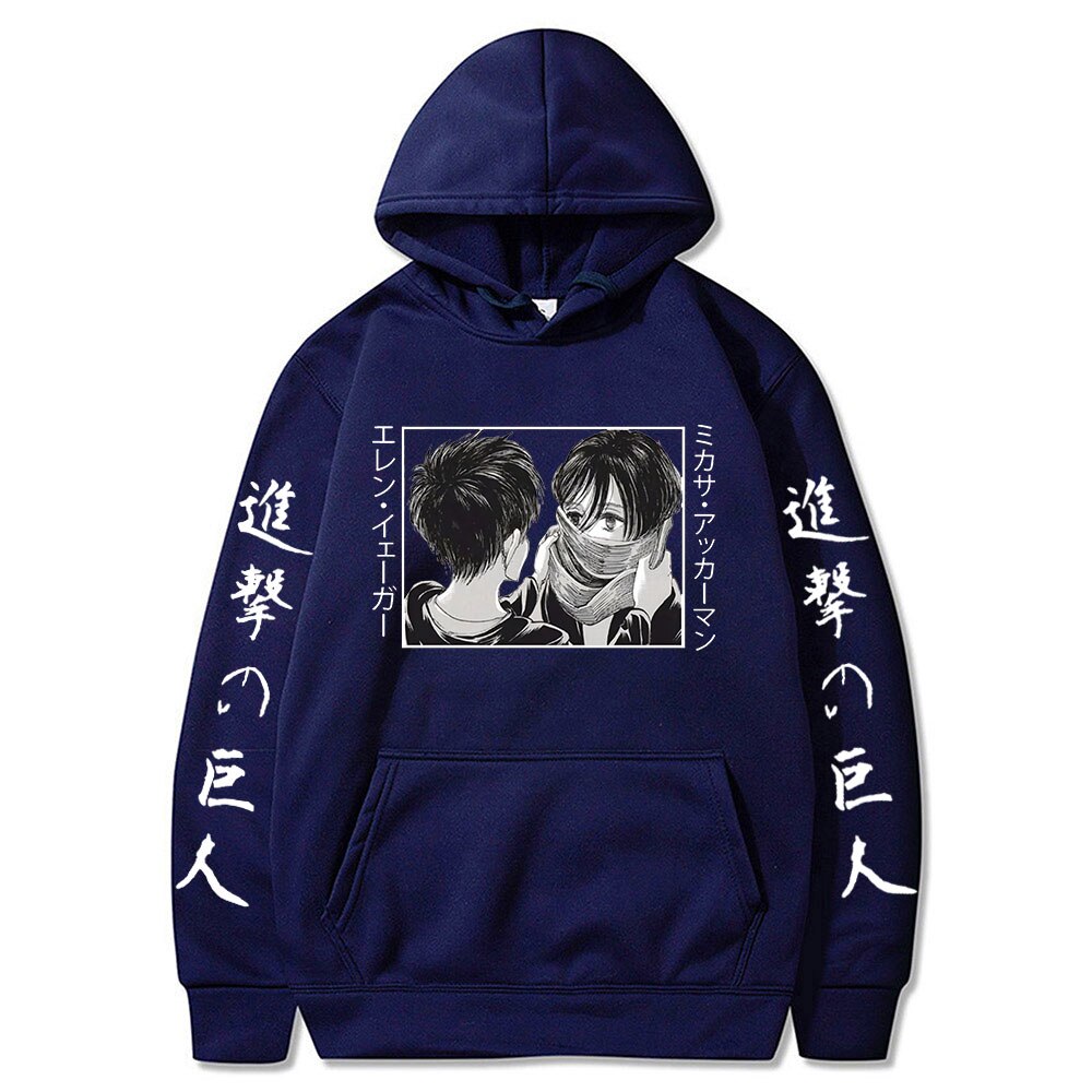 Hoodie Shingeki no Kyojin Mikasa Eren