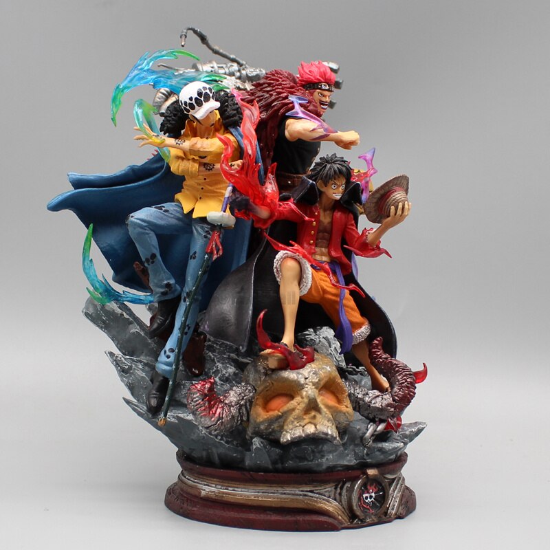 One Piece Figurine Three Captain Kid Law Luffy