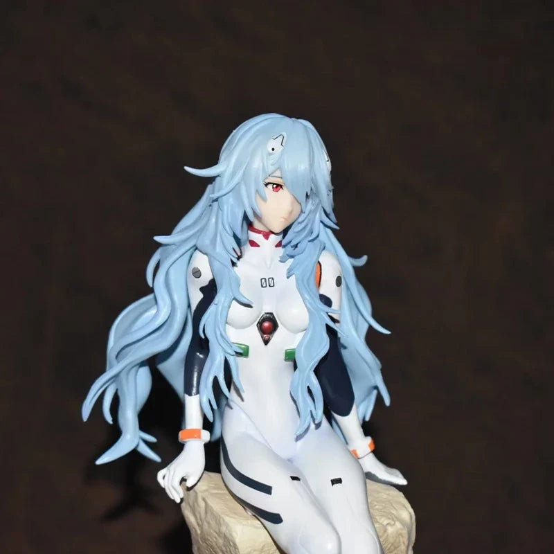 Evangelion Figurine Ayanami Rei Cheveux Longs 23cm