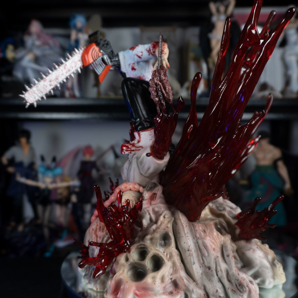 Chainsaw Man Figurine Denji Chainsaw Resin Statue 1/7