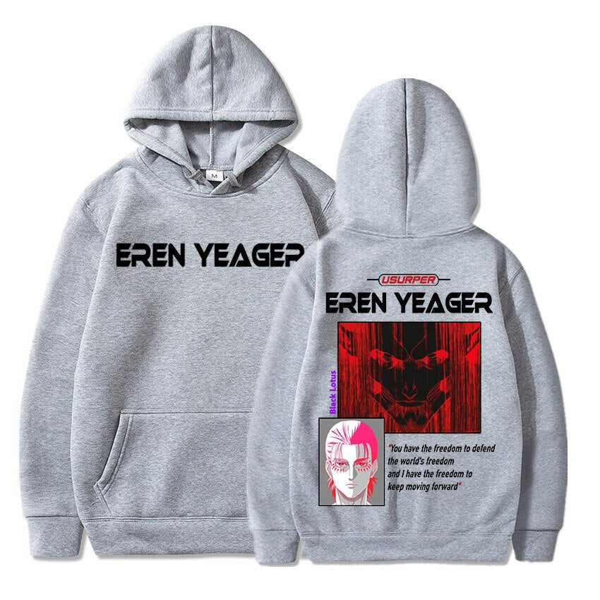 Hoodie Shingeki no Kyojin Eren Titan Assaillant