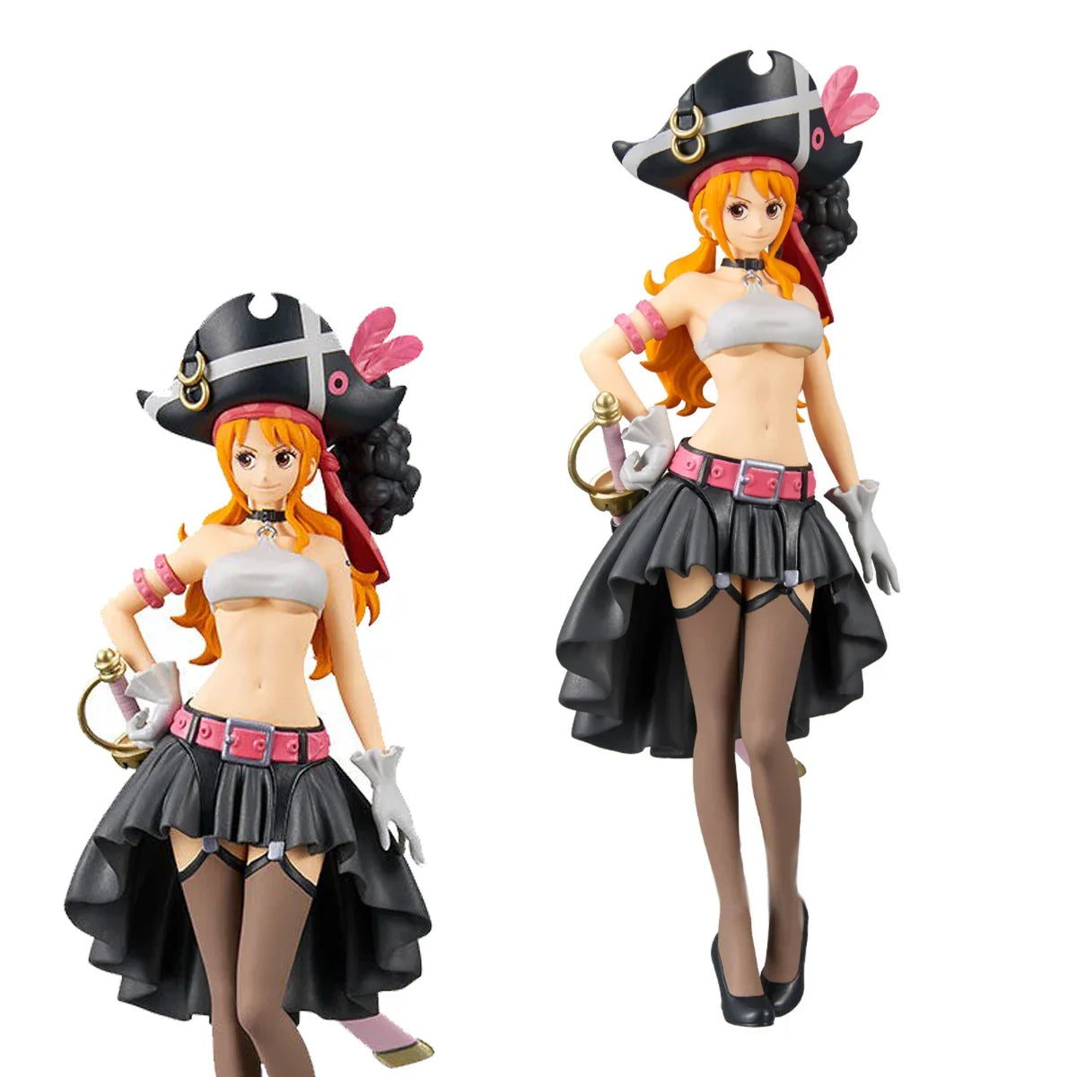 One Piece Figurine Nami Film Red Tenue Noire 19cm