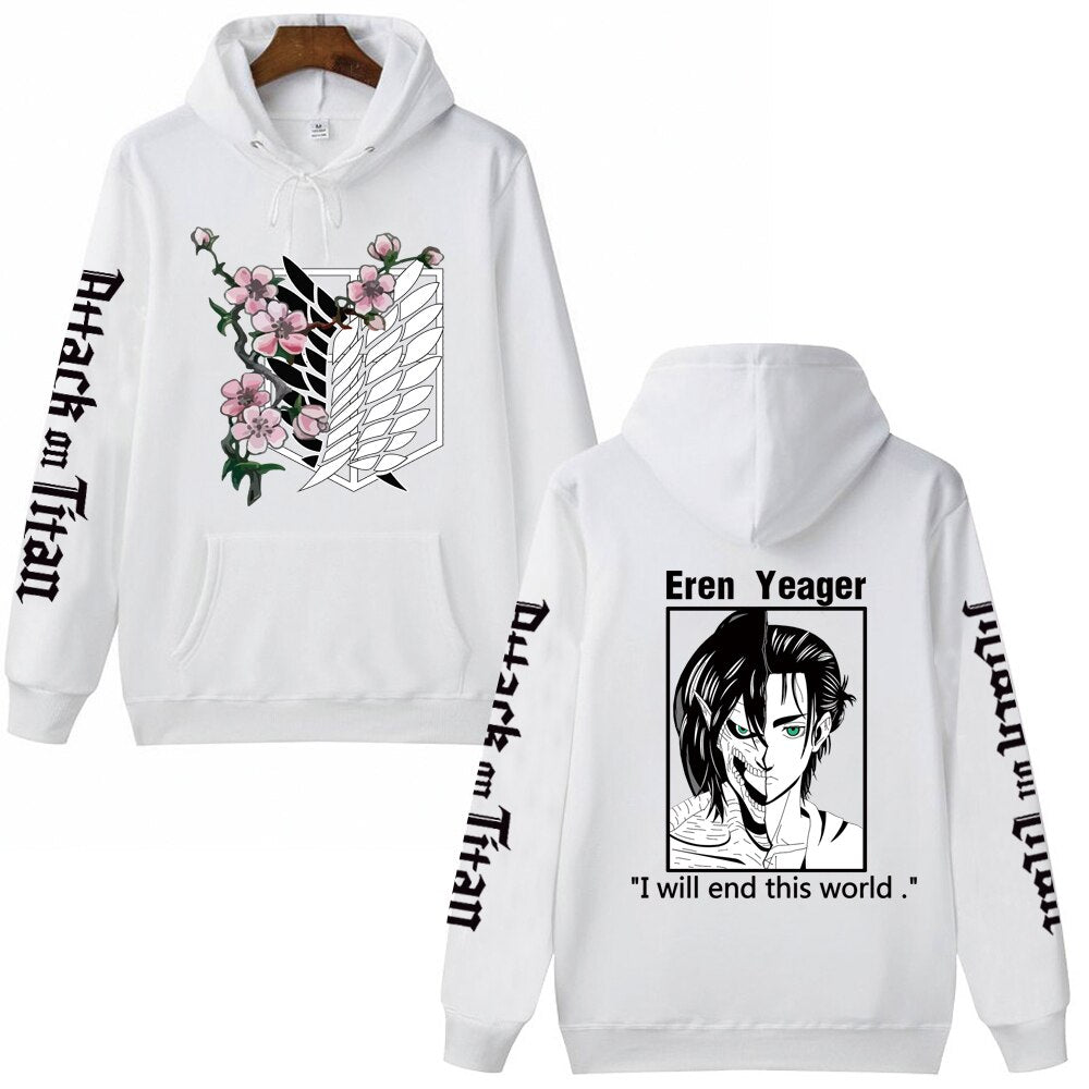 Hoodie Shingeki no Kyojin Eren Jäger Titan Assaillant