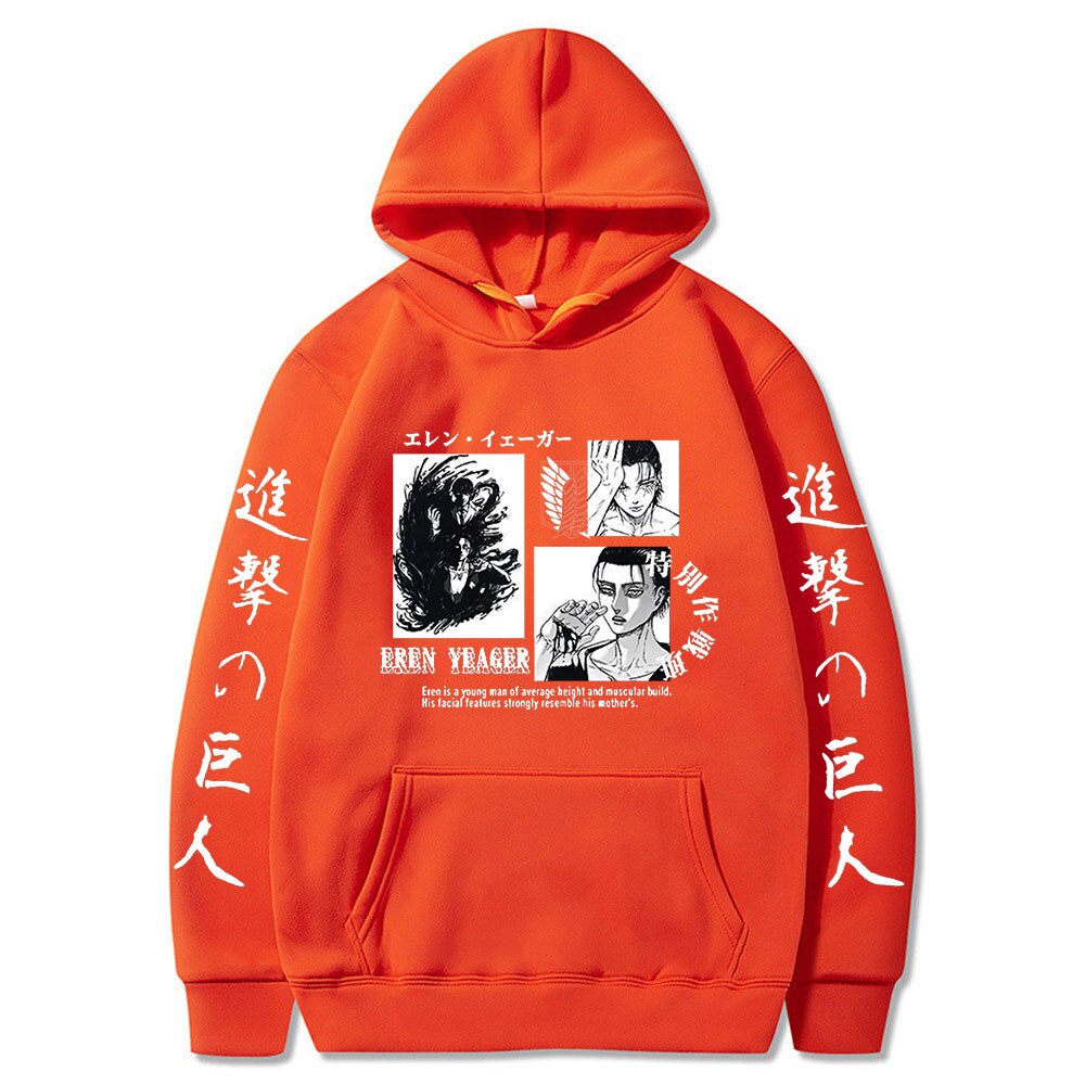 Hoodie Shingeki no Kyojin Eren Jäger