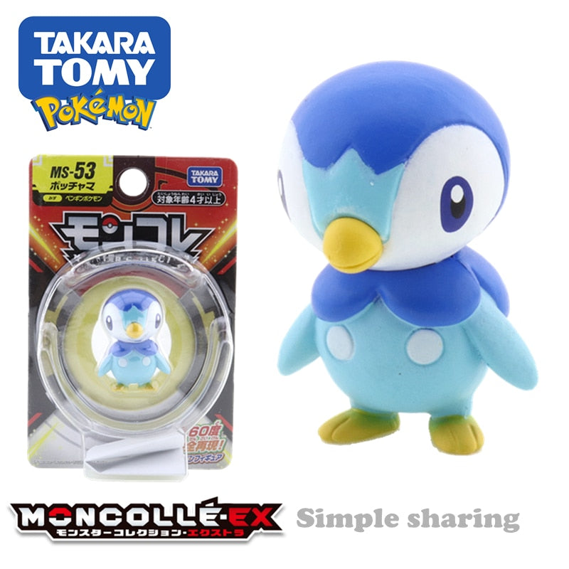 Takara Tomy Tomica Pokemon Pocket Monsters Moncolle MS-41 DragapultMS-35 Cinderace 3-5cm Mini Resin Anime Figure Toys
