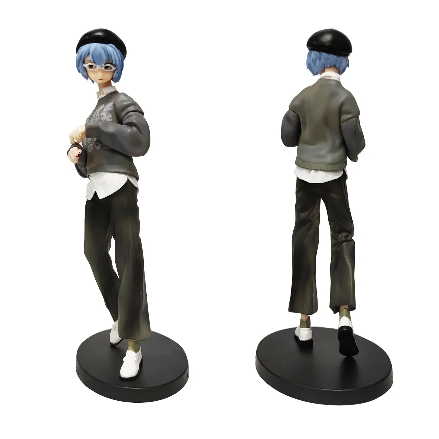 EVANGELION Figurine Ayanami Rei Tenue Décontractée 23cm