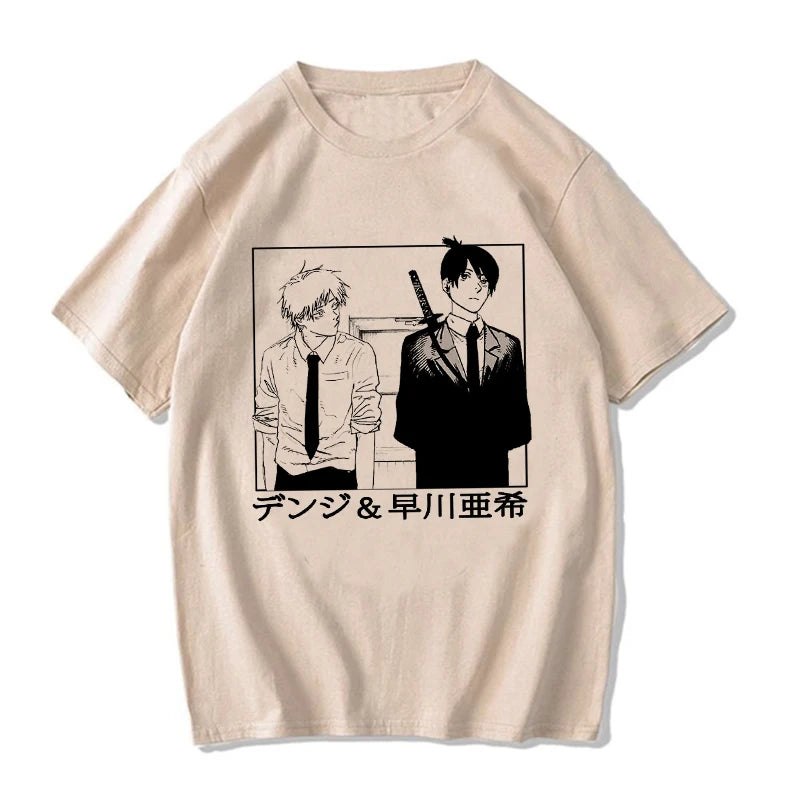 Chainsaw Man Denji and Aki Hayakawa T-shirt