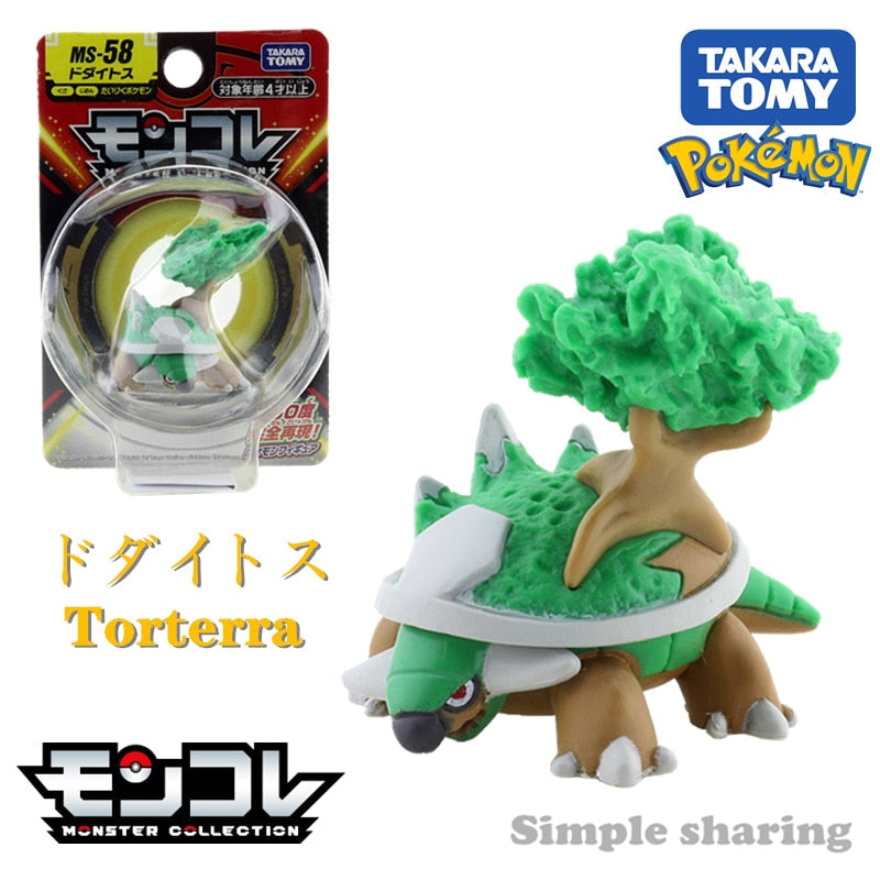 Takara Tomy Tomica Pokemon Pocket Monsters Moncolle 3-5cm Mini Resin Anime Figure Toys for Children Collectibles