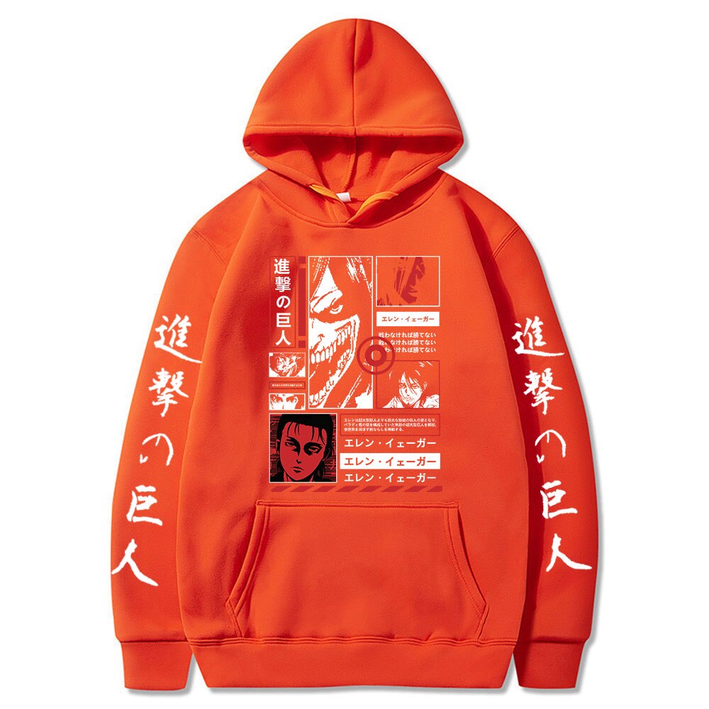 Hoodie Shingeki no Kyojin Eren Jäger Titan Assaillant