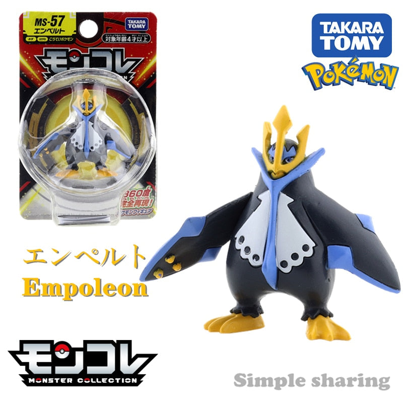 Takara Tomy Tomica Pokemon Pocket Monsters Moncolle 3-5cm Mini Resin Anime Figure Toys for Children Collectibles