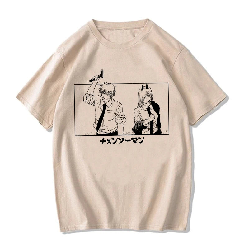 Chainsaw Man Denji and Power T-shirt