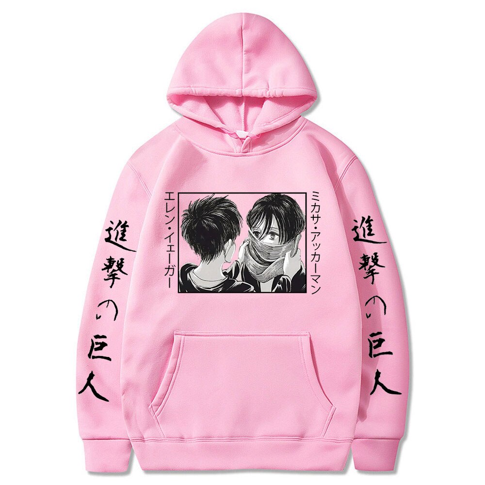 Hoodie Shingeki no Kyojin Mikasa Eren