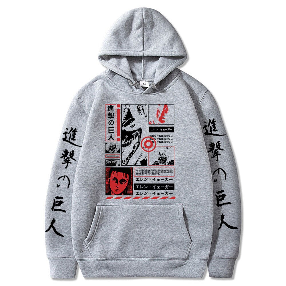 Hoodie Shingeki no Kyojin Eren Jäger Titan Assaillant