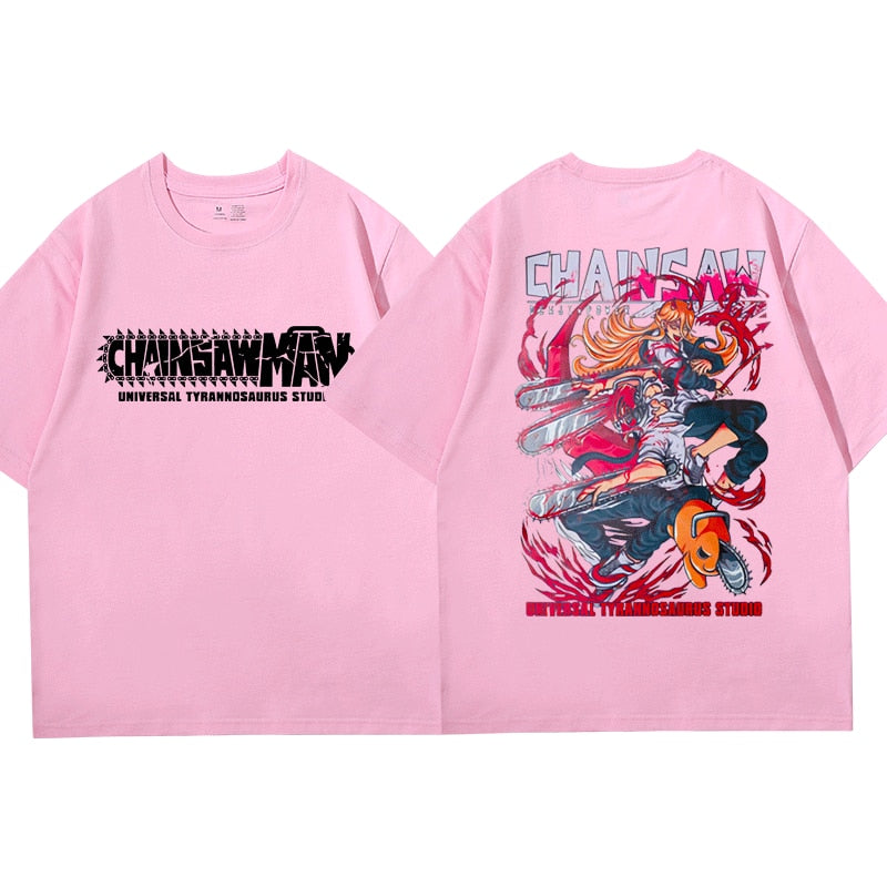 Chainsaw T-shirt Denji, Pochita, Power
