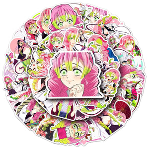 Demon Slayer Lot de 10 ou 50 stickers Kanroji Mitsuri