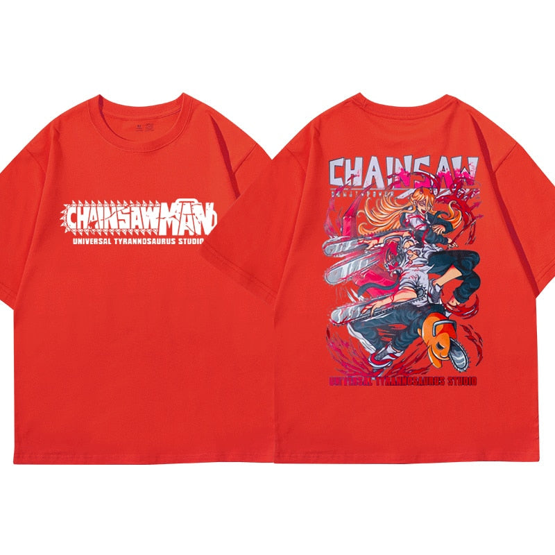 Chainsaw T-shirt Denji, Pochita, Power