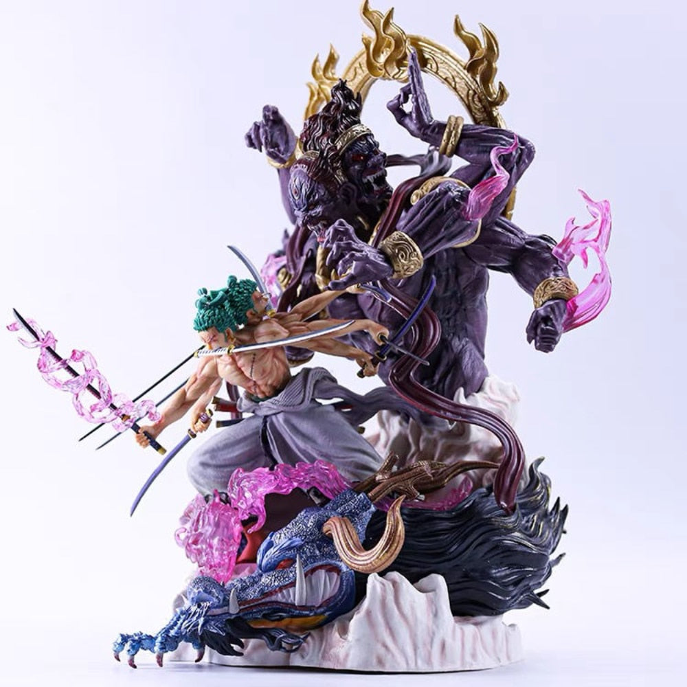 One Piece Figurine Roronoa Zoro vs Kaido Resin Statue