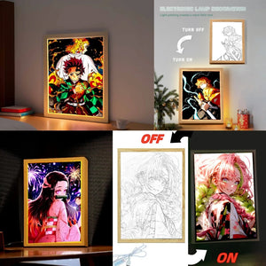Demon Slayer Cadre photo lumineux LED