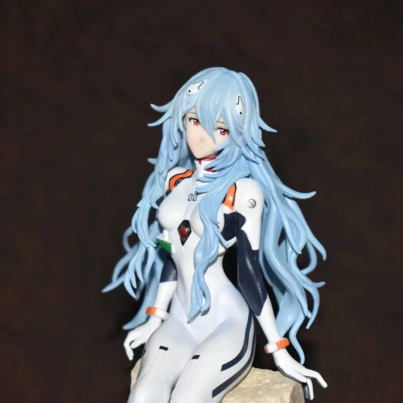 Evangelion Figurine Ayanami Rei Cheveux Longs 23cm